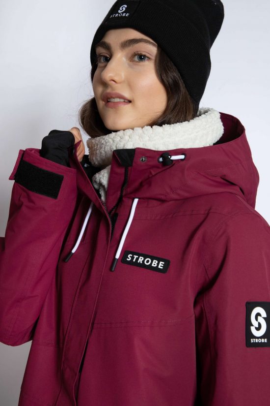 Aura Ski Jacket Burgundy - Women's
