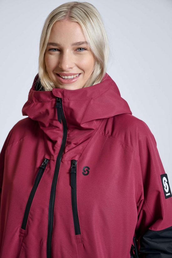 Lynx Ski Jacket Burgundy - Women's