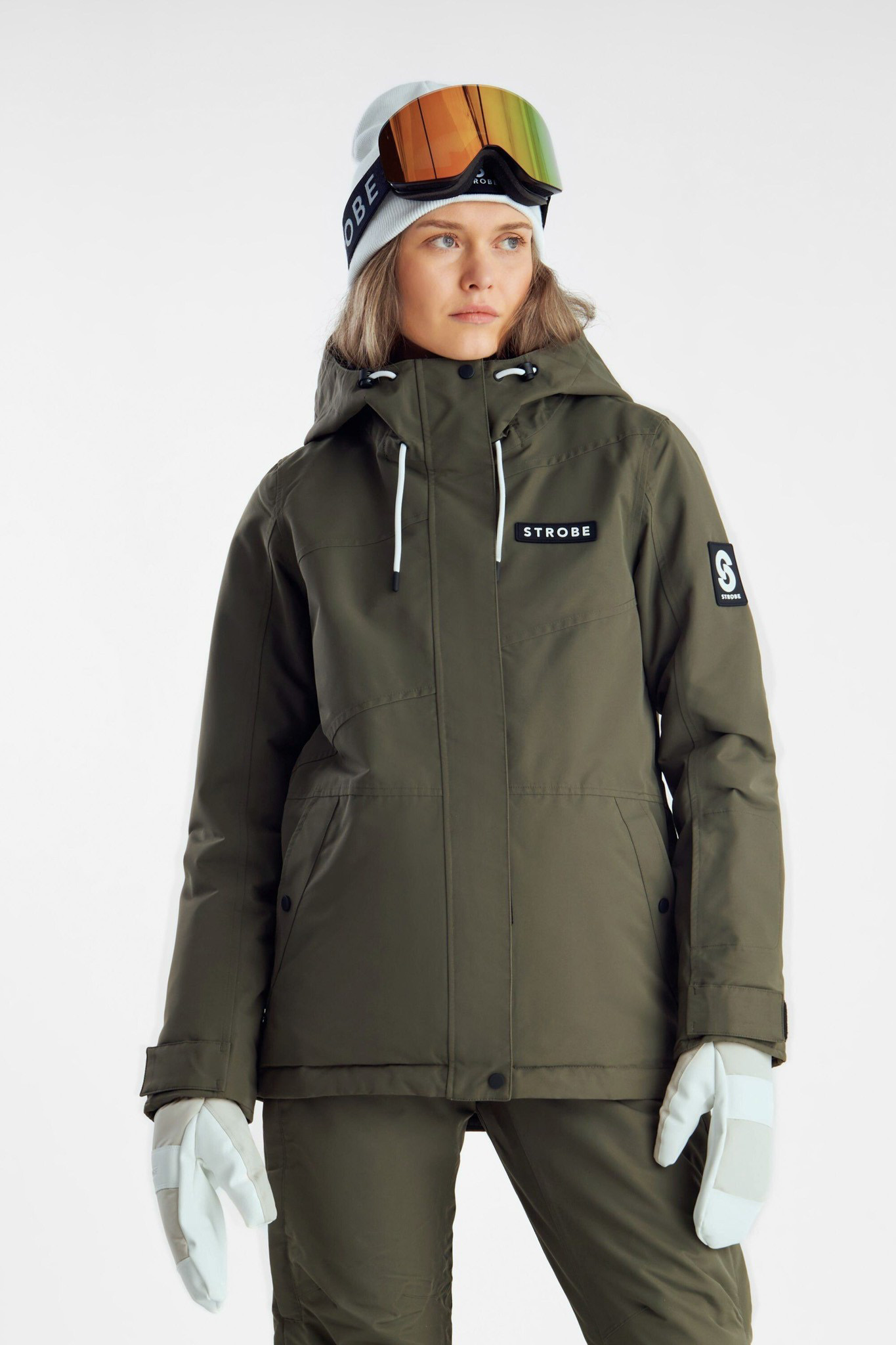 Aura Ski Jacket Olive Green - Women's - Strobe