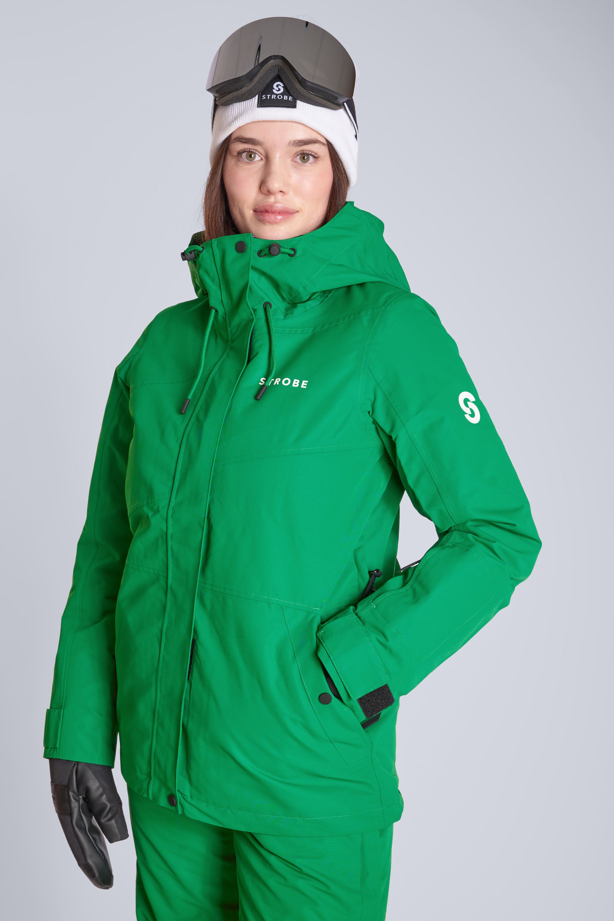 Aura Ski Jacket Kelly Green - Women's - Strobe